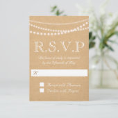 光素朴列RSVP 3.5" x 5" 出欠カード (スタンド正面)