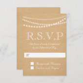 光素朴列RSVP 3.5" x 5" 出欠カード (正面/裏面)