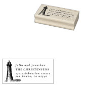 光素朴家結婚の名前と差出人住所 ラバースタンプ (押印)