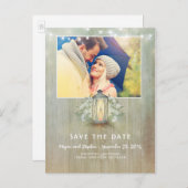 光素朴灯 – 鉄灯篭フォトデートを保存 案内ポストカード (正面/裏面)