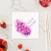 光結婚蘭の水の色の紙ナプキン スタンダードカクテルナプキン (インサイチュ)