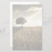 光線が劇的な空を横切る 便箋 (正面/裏面)