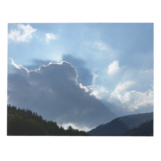 光線と雲 ノートパッド (正面)