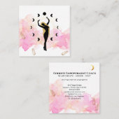 *~*光線の結晶宇宙金ゴールド黒女神 スクエア名刺 (正面/裏面)