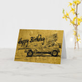 光線のTyldesleyのチャンピオンのバースデー・カード カード (黄色い花)