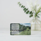 光線はリンゴ園の梯子に当ります 名刺 (スタンド正面)