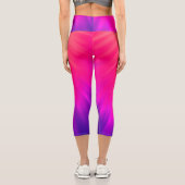 光線 – ピンクと紫 カプリレギンス (裏面)