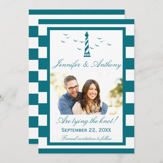 光航海の家結婚の写真の保存日 セーブザデート (正面/裏面)