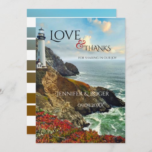 光航海の家結婚サンキューカード サンキューカード (正面/裏面)