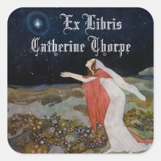 光蔵書票シールのステルス スクエアシール