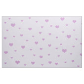 光薄紫カラー上の散在する紫のハート ファブリック (ファットクウォーター)