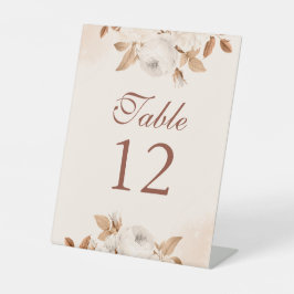 光赤面と銅フローラ表の番号 台座サイン