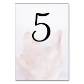 光赤面ピンクの結晶 テーブルナンバー (正面)