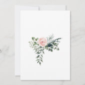 光赤面フローラバック結婚ズ詳細 招待状 (裏面)