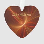 光踊りフラクタルモダン抽象芸術文字 オーナメント (裏面)