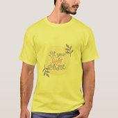 光輝くお父さん メンズ ベーシック Tシャツ (正面)