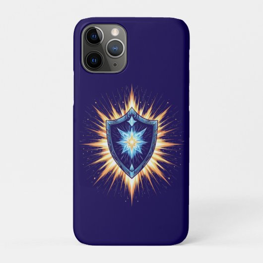 光輝くエネルギーを放つエピックファンタジーシールド - マ Case-Mate iPhoneケース (裏)