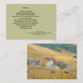 光輝の詩歌のトレーディングカード 名刺 (正面/裏面)