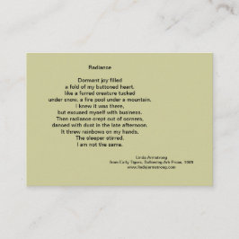 光輝の詩歌のトレーディングカード 名刺