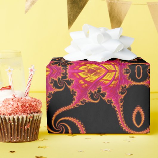 光輝性フラクタル ラッピングペーパー (誕生日パーティー)