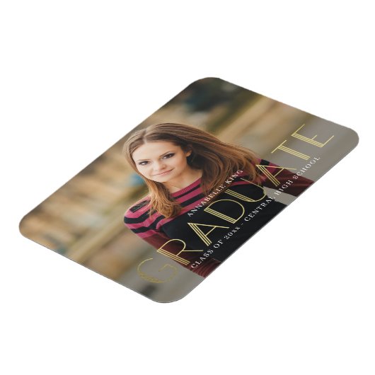 光輝性心の卒業発表マグネット マグネット (左側)