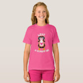光速の愛 ペンギンのギフト Tシャツ (正面フル)