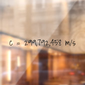 光速"c=299792458 m/s"数学/科学 ウィンドウサイン (シート2)