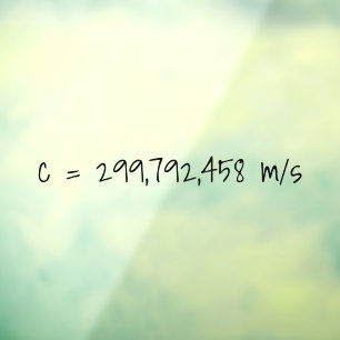 光速"c=299792458 m/s"数学/科学 ウィンドウサイン