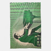 光遊錯覚スタイルのショパン キッチンタオル (縦)