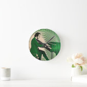 光遊錯覚スタイルのショパン ラウンド壁時計 (ホーム)