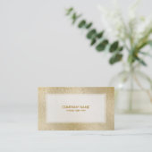 光金ゴールドきらめく虹色のテクスチャ 名刺 (スタンド正面)