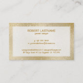 光金ゴールドきらめく虹色のテクスチャ 名刺 (裏面)