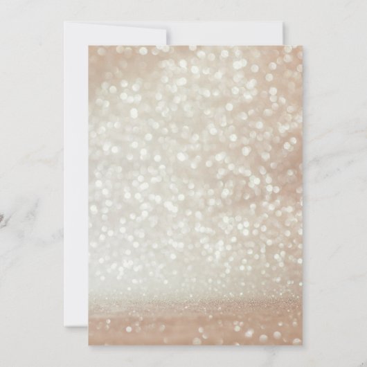 光金ゴールドグリッタースパークエレガントルズシック甘い16 招待状 (裏面)