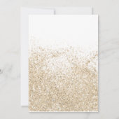 光金ゴールドグリッタータイポグラフィホワガーリーイトスウィート16 招待状 (裏面)