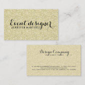 光金ゴールドグリッター及びキラキライベント設計者 名刺 (正面/裏面)