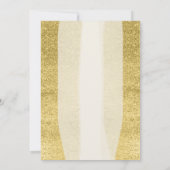 光金ゴールドフローラプリンセス誕生日キンセアニェラ 招待状 (裏面)