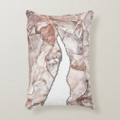 光金ゴールド大理石酸銀グリッター釉薬 アクセントクッション (正面(垂直))