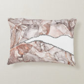 光金ゴールド大理石酸銀グリッター釉薬 アクセントクッション (裏面)