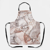 光金ゴールド大理石酸銀グリッター釉薬 エプロン (正面)