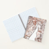 光金ゴールド大理石酸銀グリッター釉薬 ノートブック (内部)