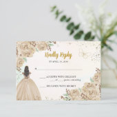 光金ゴールド銅フローラプリンセスキンセアニラ 出欠カード (スタンド正面)