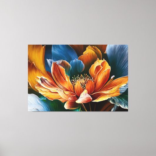 光開花 キャンバスプリント (正面)