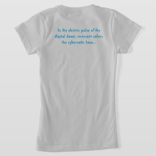 光電気パルス Tシャツ (レイダウン裏面)