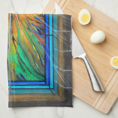 光3教会のステンドグラス窓 キッチンタオル (四つ折り)