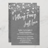 光 テクスチャ 何も特別なものはない ただ愛 グレー 招待状 (正面/裏面)