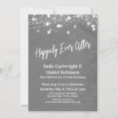 光 テクスチャ 幸せな永遠の後 受付 灰色 招待状 (正面)