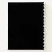 光 Light – Japan Zen Black Notebook ノートブック (裏面)