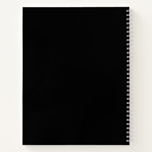 光 Light – Japan Zen Black Notebook ノートブック (裏面)