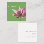 ©光 | Pink Lotus スクエア名刺 (正面/裏面)