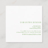 ©光 | Pink Lotus スクエア名刺 (裏面)